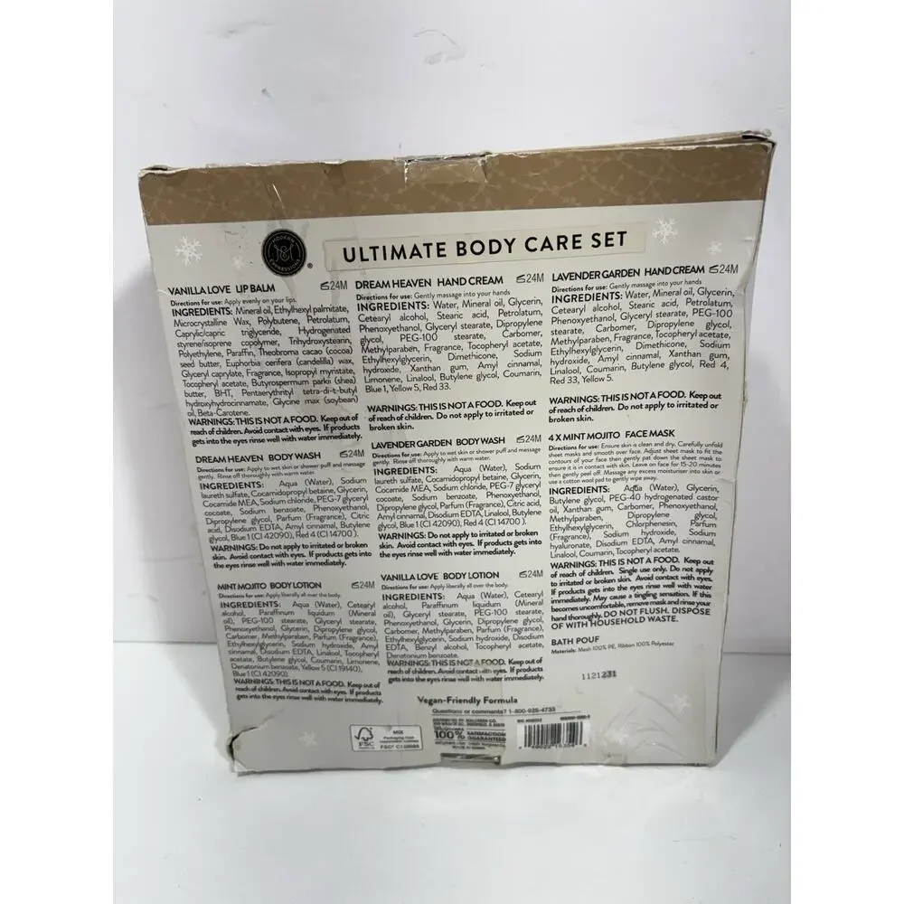 Modern Expressions Ultimate Body Care Set Vegan Friendly Formula Gift Set Read**